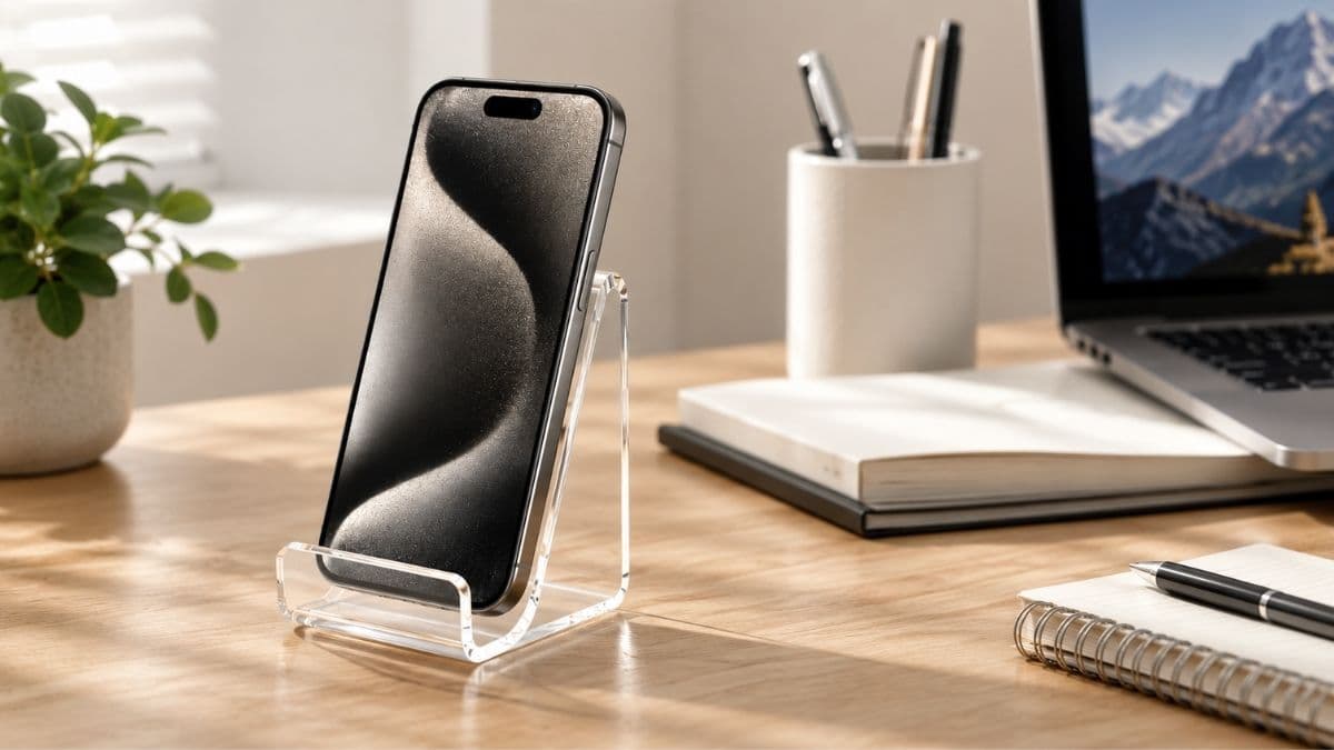 Lamicall Clear Acrylic Cell Phone Stand: Simple, Stylish, and Reliable