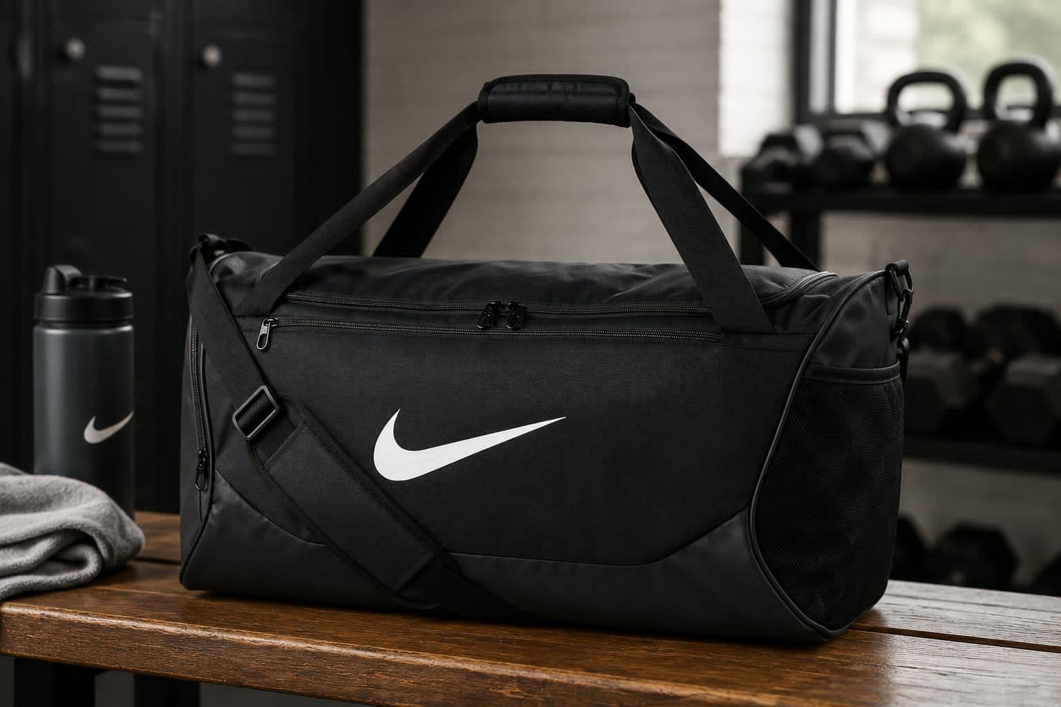 Nike Unisex Adult Gameday Brasilia X Training Duffel Bag in durable polyester with shoe compartment and adjustable shoulder strap