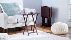 Amazon Basics Foldable TV Tray Table Set Brings Convenience to Compact Living Spaces